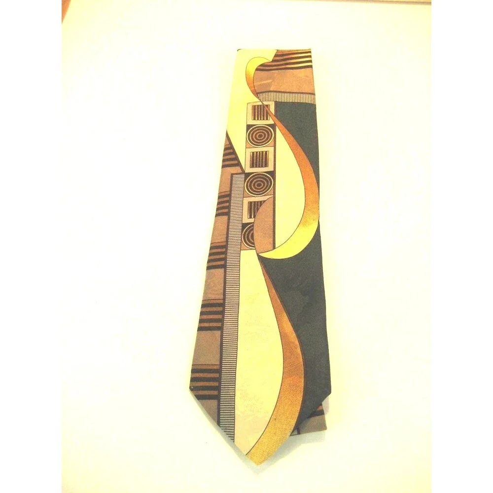 Jean de Lise 100% Microfibre Abstract Design Necktie